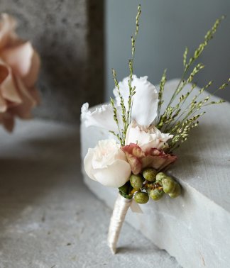 Architectural Buttonhole | That Flower Shop | Weddings & Events
