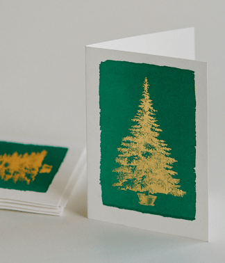 Archivist Letterpress Greeting Card | Pack of 5 Christmas Cards
